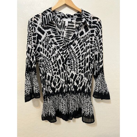 Fashion Bug Tops - Fashion Bug Womans Top Sz XL Whimsigoth Grunge Y2K Victorian Witchy Animal Print